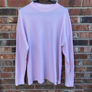 NWT PINK Waffle Knit Long Sleeve S